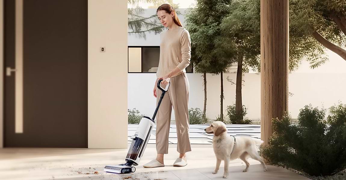 שואב ושוטף רצפות אלחוטי חכם עם קיטור מובנה Tineco Floor One S7 Steam - שנתיים אחריות ע"י היבואן הרשמי 