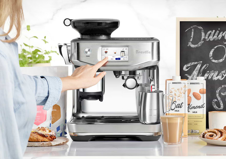 מכונת קפה חכמה Breville Barista Touch Impress BES881BTR - צבע שחור אחריות ע"י היבואן הרשמי 