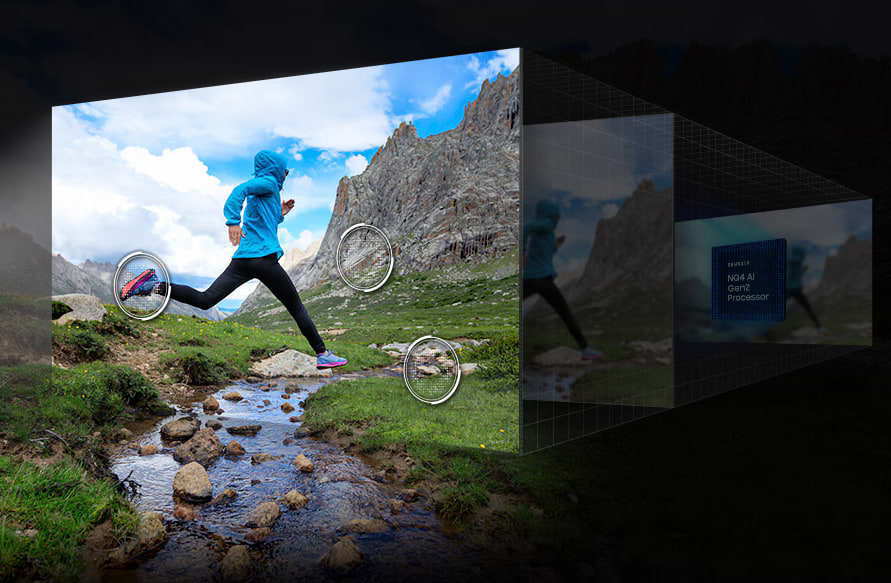 טלוויזיה חכמה Samsung QE43QN90D 43" Neo QLED  4K Smart TV - שנה אחריות ע"י היבואן הרשמי 