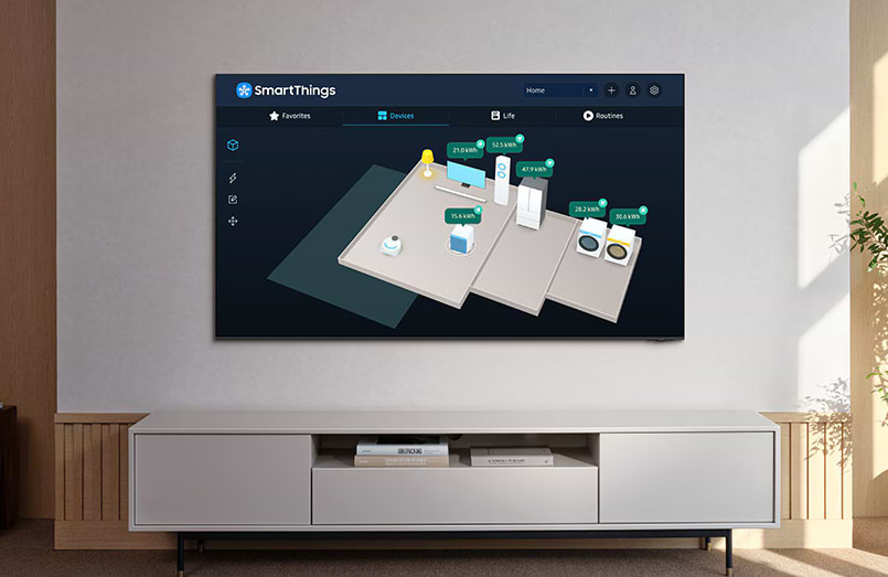 טלוויזיה חכמה Samsung QE43QN90D 43" Neo QLED  4K Smart TV - שנה אחריות ע"י היבואן הרשמי 