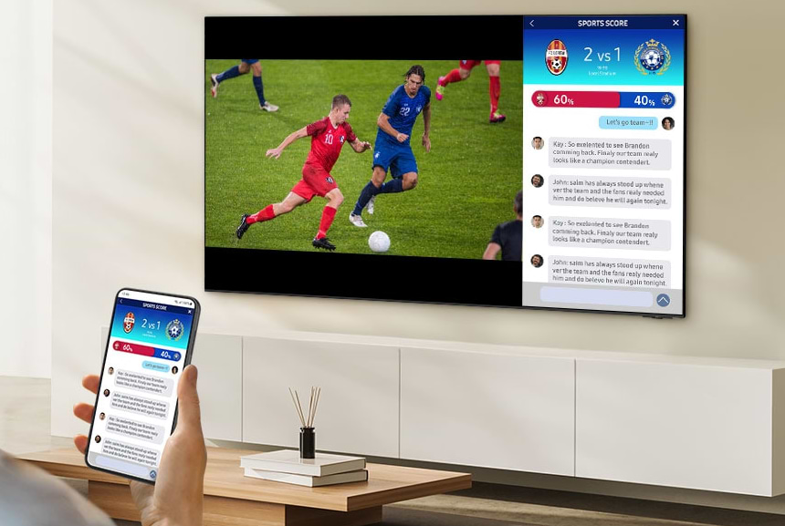 טלוויזיה חכמה Samsung QE43QN90D 43" Neo QLED  4K Smart TV - שנה אחריות ע"י היבואן הרשמי 