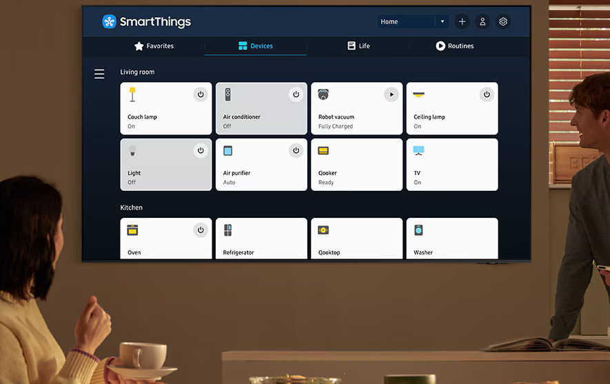 טלוויזיה חכמה Samsung QE43QN90D 43" Neo QLED  4K Smart TV - שנה אחריות ע"י היבואן הרשמי 