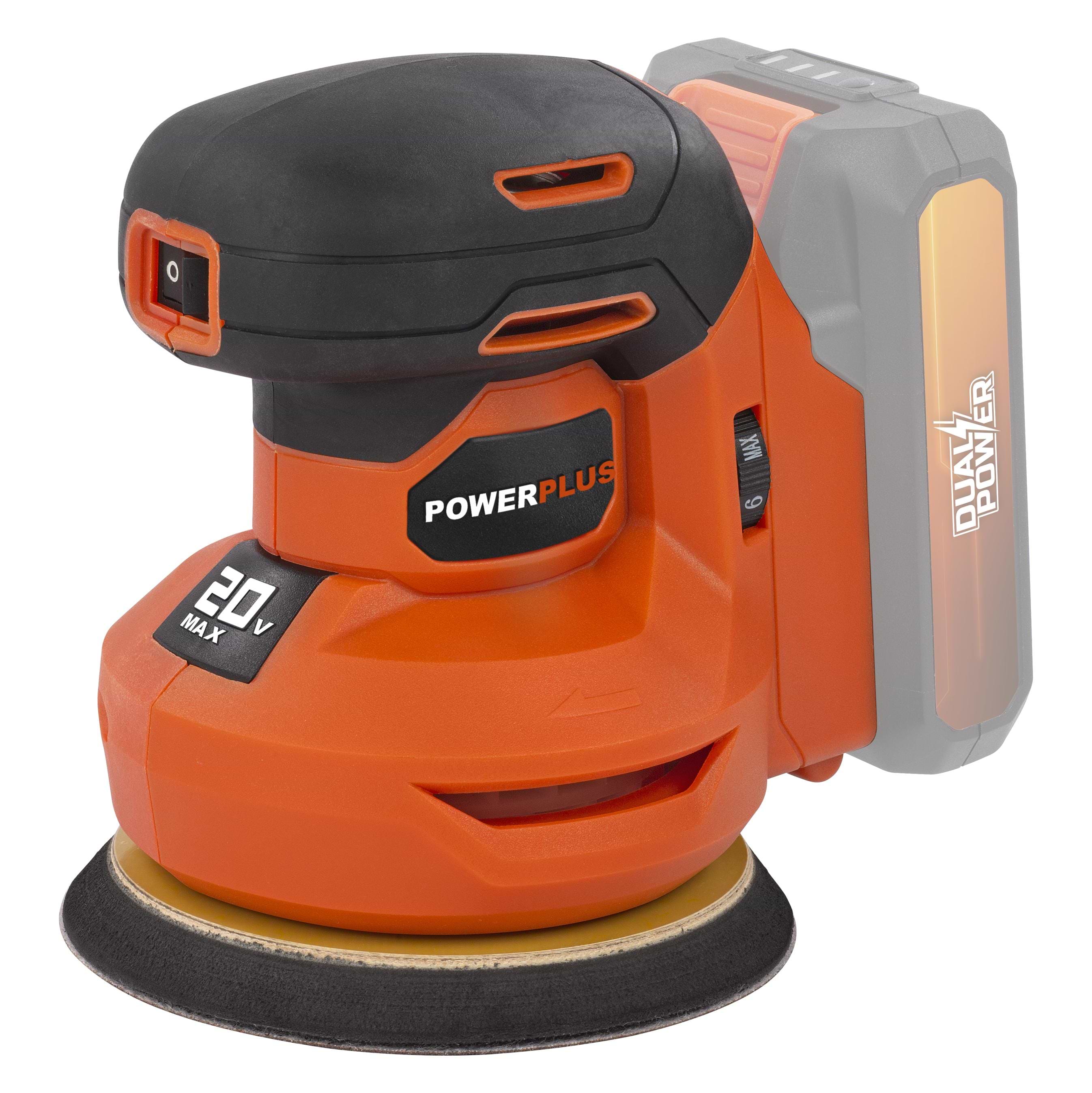 מלטשת אקסצנטרית 20V דגם POWERPLUS POWDP50400 - גוף בלבד