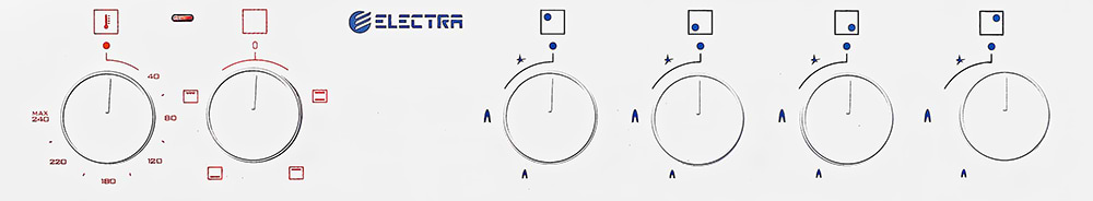 תנור אפייה משולב צר לבן דגם Electra 2050  Mark Shop