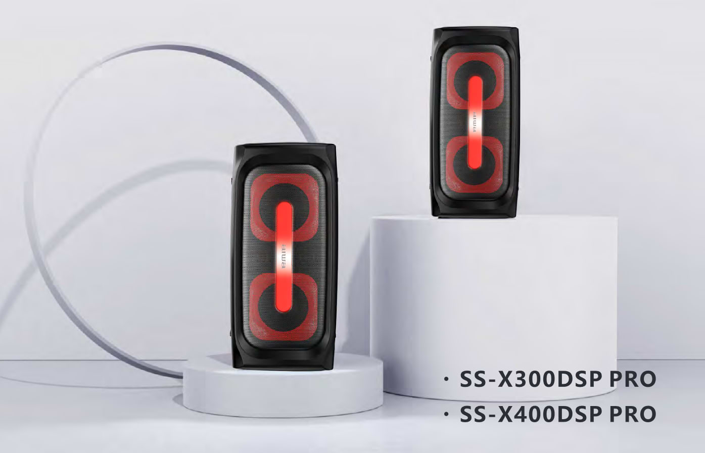 רמקול בידורית אלחוטית Aiwa X400DSP Pro 250W RMS כוללת מיקרופון אלחוטי