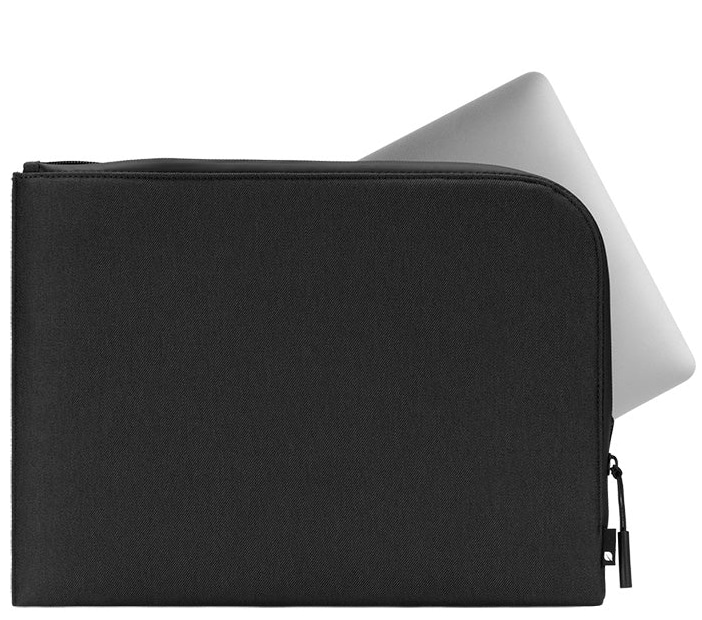 תיק מעטפה מחשב Incase Facet Sleeve for MacBook Pro 16'' 2021 in Recycled Twill - צבע שחור אחריות לשנה ע"י היבואן הרשמי