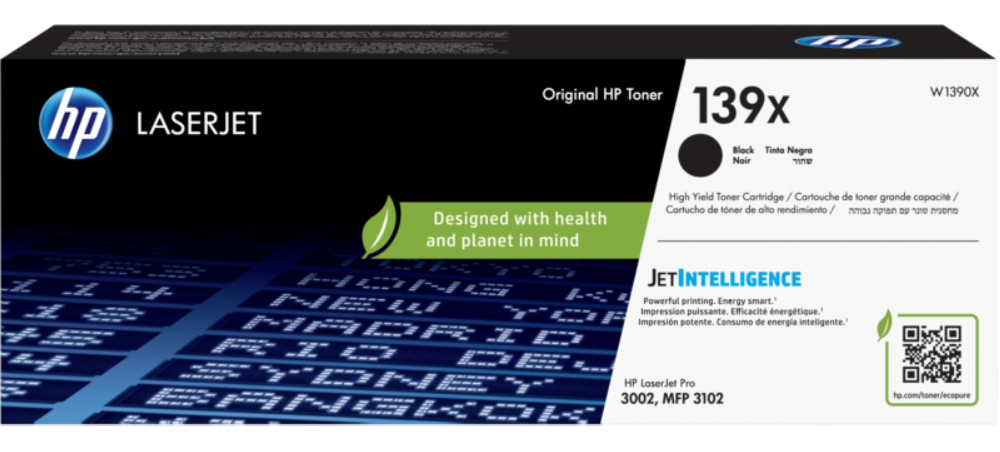 טונר סדרה W1390X HP 139X למדפסת דגם HP LaserJet Pro 3001/3002/3003/3004