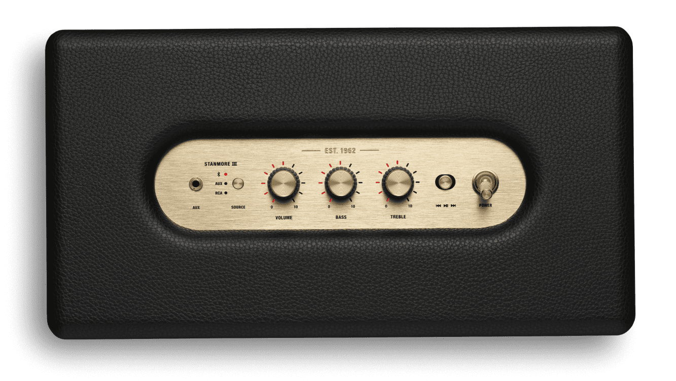 רמקול אלחוטי Marshall Stanmore III Bluetooth - צבע שחור שנה אחריות ע"י יבואן רשמי