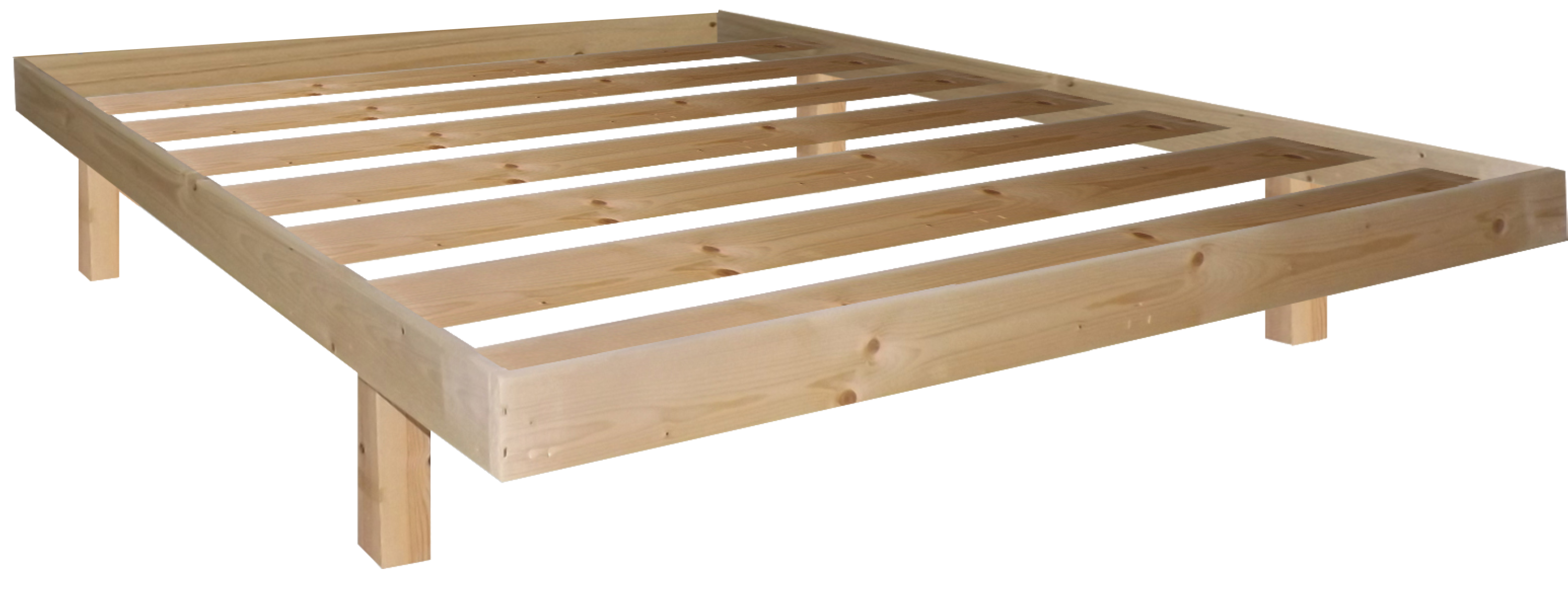 בסיס מיטה 80X190 מעץ אורן כולל מסגרת Olympia