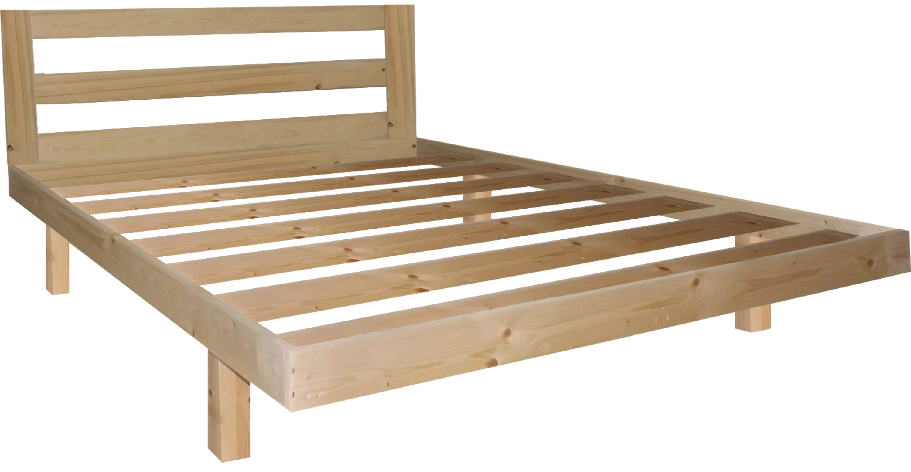 בסיס מיטה 140X190 מעץ אורן כולל מסגרת וראש Olympia