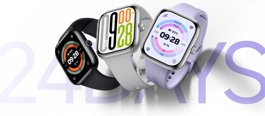 שעון חכם Xiaomi Redmi Watch 5 - צבע אפור שנה אחריות ע"י המילטון היבואן הרשמי