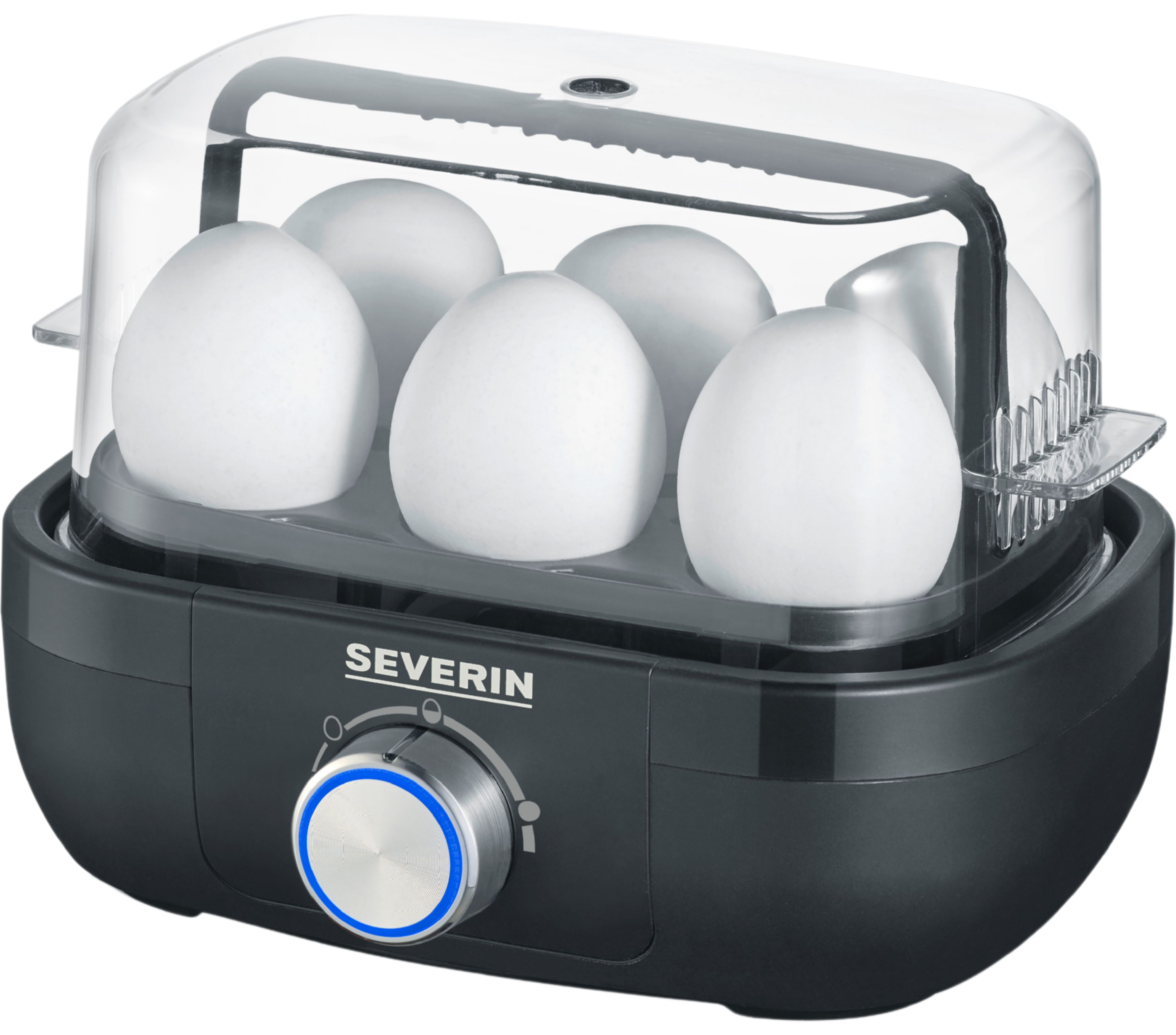מכשיר להכנת ביצים (6 יח') Severin EK3166 - גימור שחור אחריות ע"י היבואן הרשמי