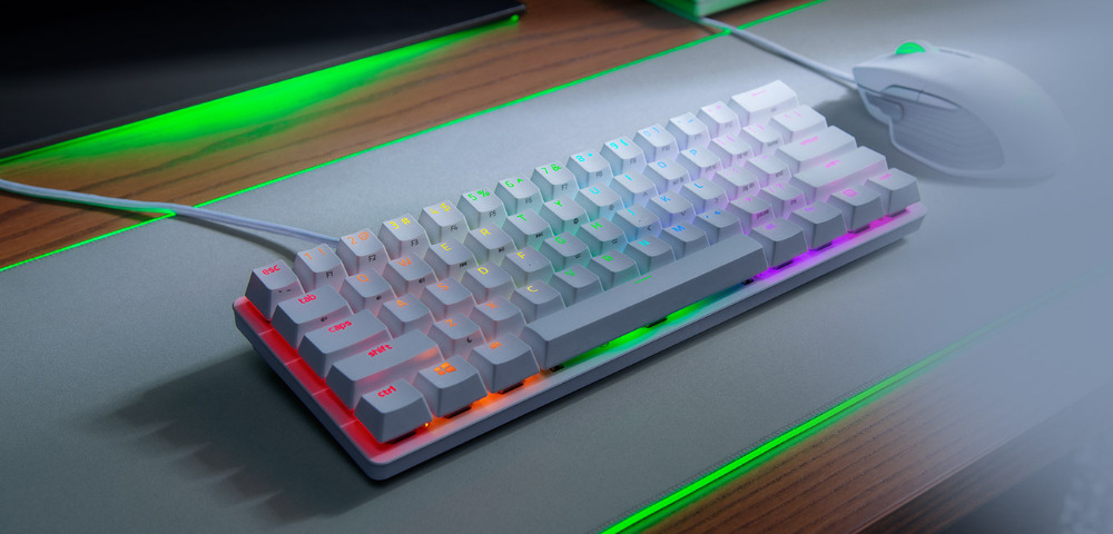מקלדת מכנית חוטית Razer Huntsman Mini Red Switchs - צבע שחור שנתיים אחריות ע"י יבואן הרשמי