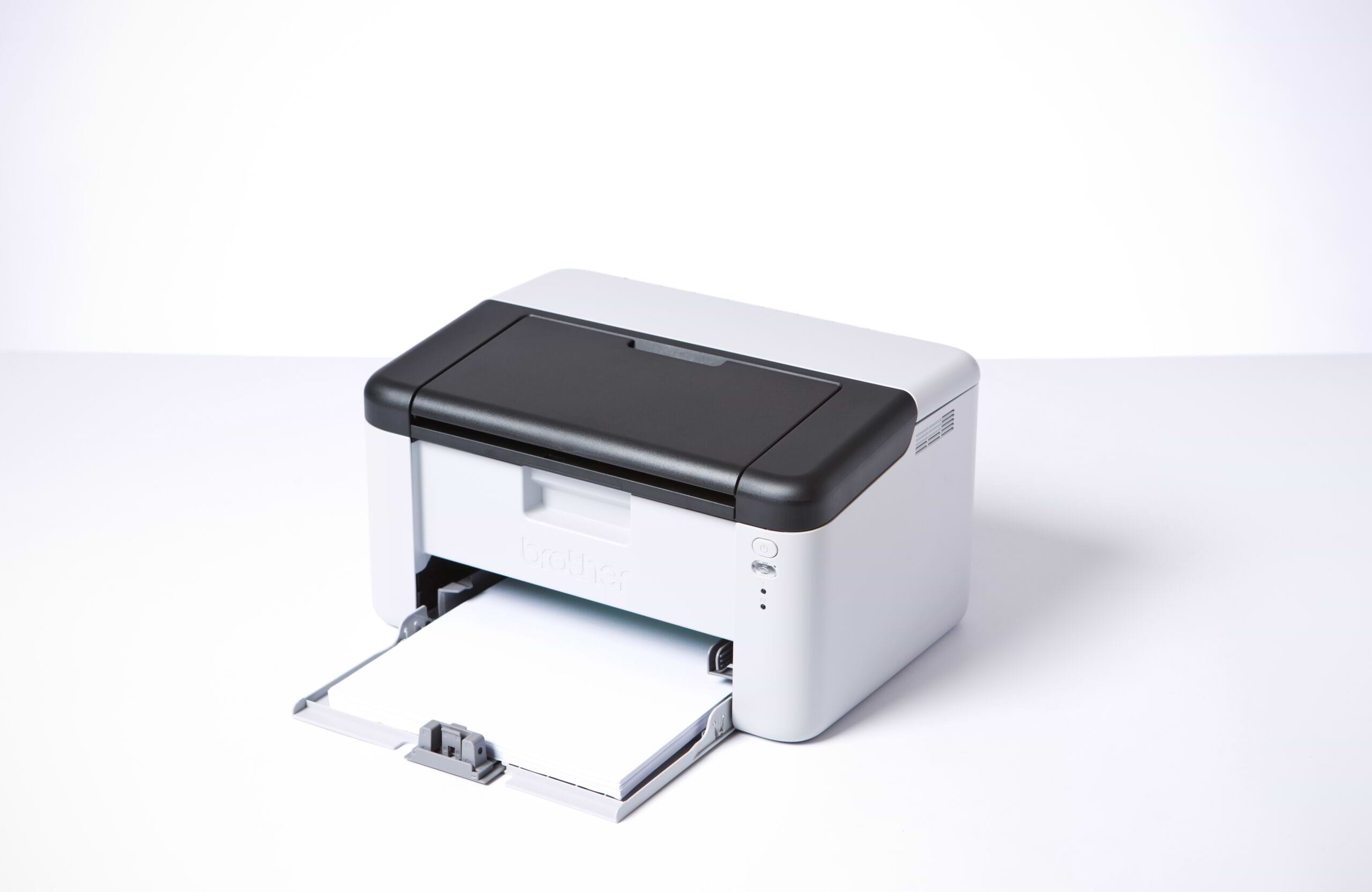 מדפסת לייזר שחור-לבן אלחוטית Brother HL-1210W - צבע אפור שנה אחריות ע"י היבואן הרשמי 