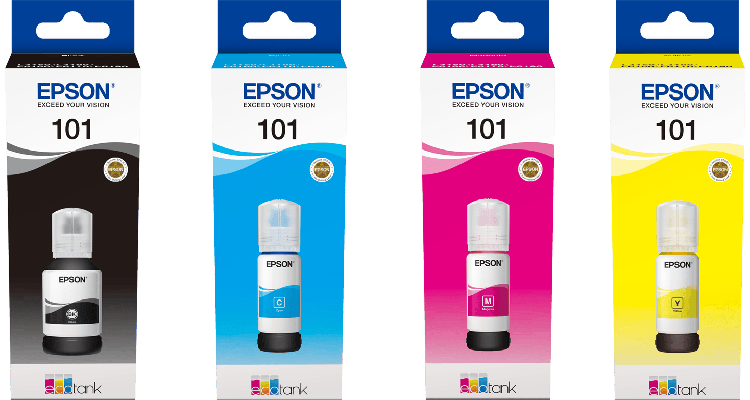 בקבוק דיו מקורי 65 מ"ל Epson EcoTank 101 - צבע צהוב