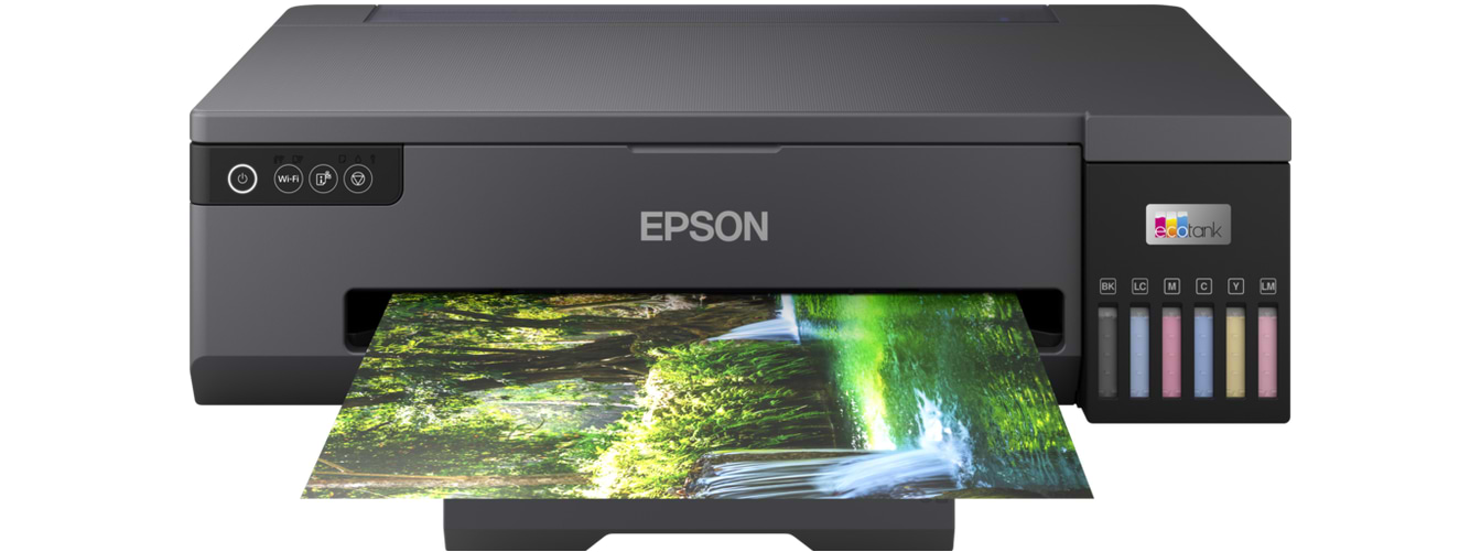 מדפסת אלחוטית Epson EcoTank L18050 A3+ SF 6 Colours LCD - צבע שחור שלוש שנות אחריות ע"י היבואן הרשמי