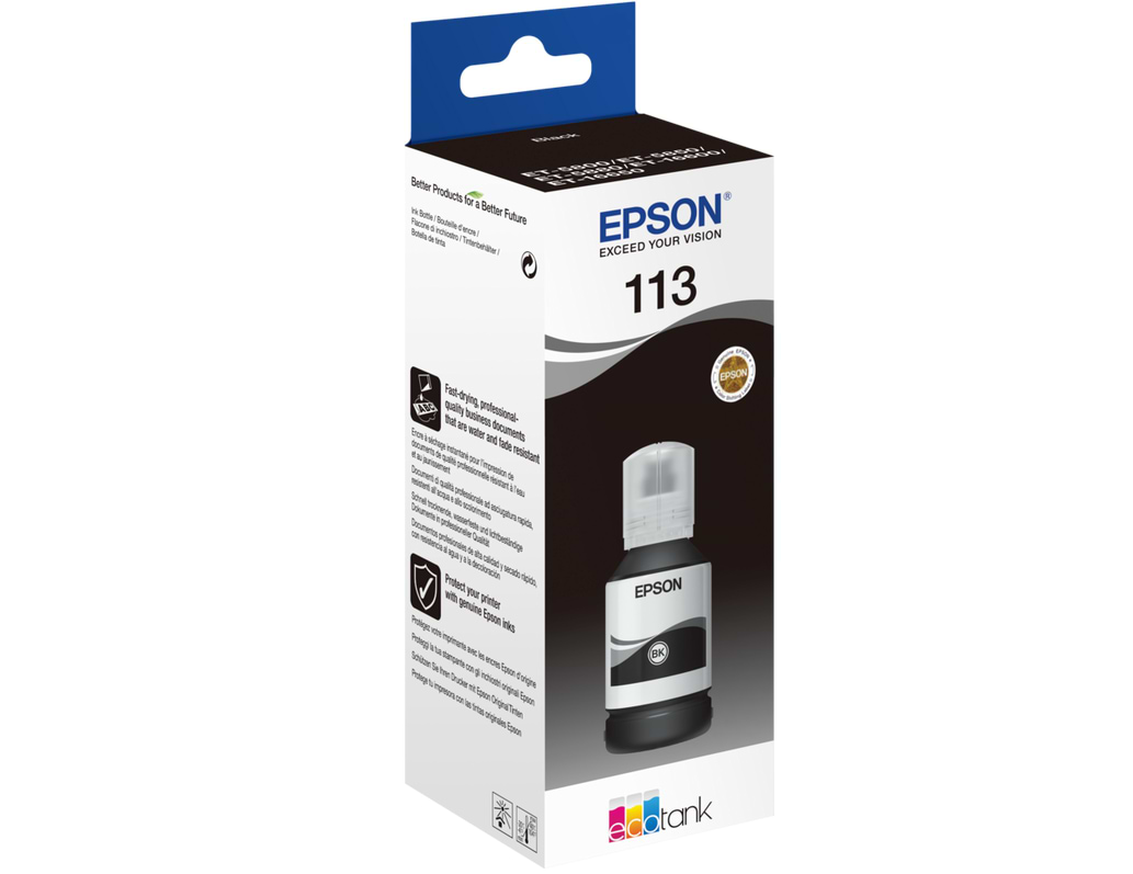 בקבוק דיו מקורי 120 מ"ל Epson EcoTank 110 - צבע שחור