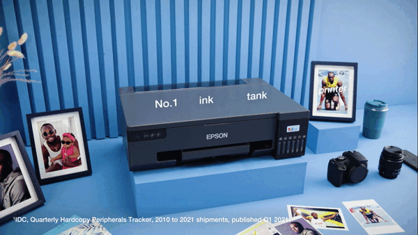 מדפסת אלחוטית Epson EcoTank L18050 A3+ SF 6 Colours LCD - צבע שחור שלוש שנות אחריות ע"י היבואן הרשמי