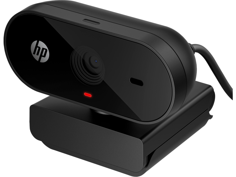 מצלמת אינטרנט HP 320 FHD USB-A Webcam (כולל מיקרופון) - צבע שחור שנתיים אחריות ע"י יבואן הרשמי