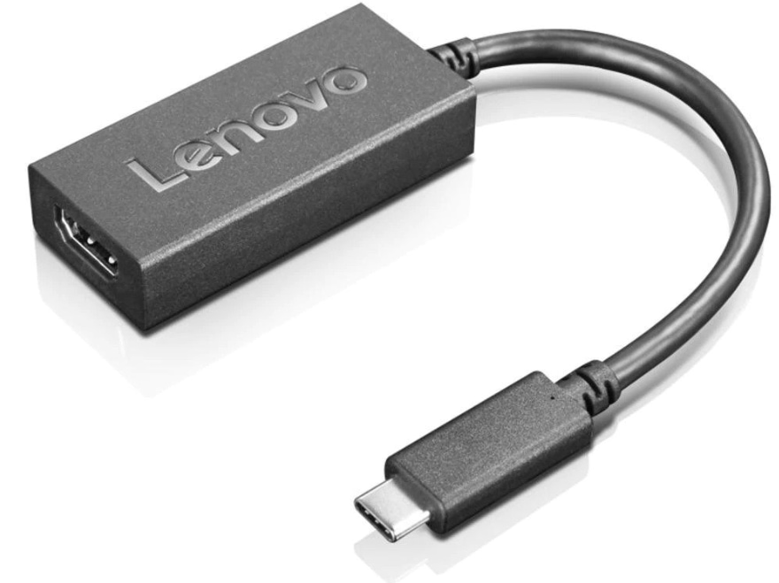 מתאם Lenovo USB-C To HDMI 2.0B Adapter - צבע שחור שנה אחריות ע"י יבואן הרשמי