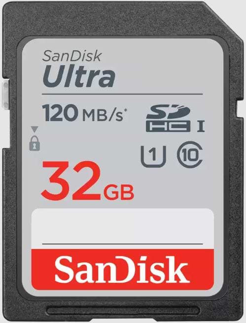 SanDisk Ultra 32GB SDHC Memory Card 120MB/s כרטיס זיכרון