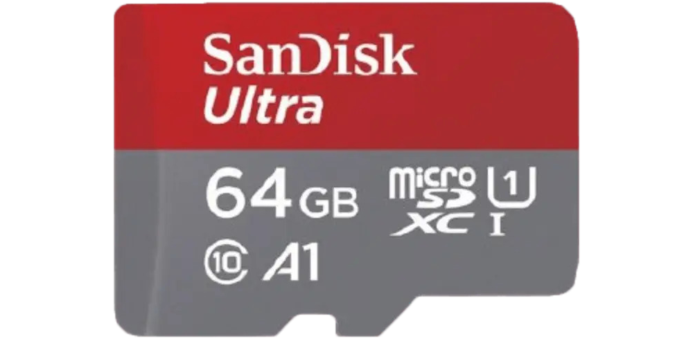 כרטיס זיכרון SanDisk Ultra microSDXC 64GB 100MB/s Class 10 UHS-I - חמש שנות אחריות ע"י היבואן הרשמי