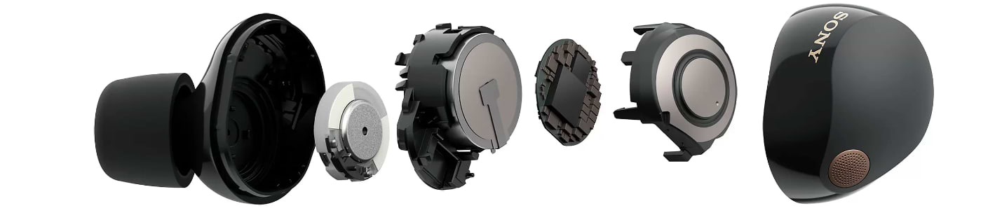 אוזניות אלחוטיות Sony WF-1000XM5S - צבע שחור שנה אחריות ע"י ידי היבואן הרשמי