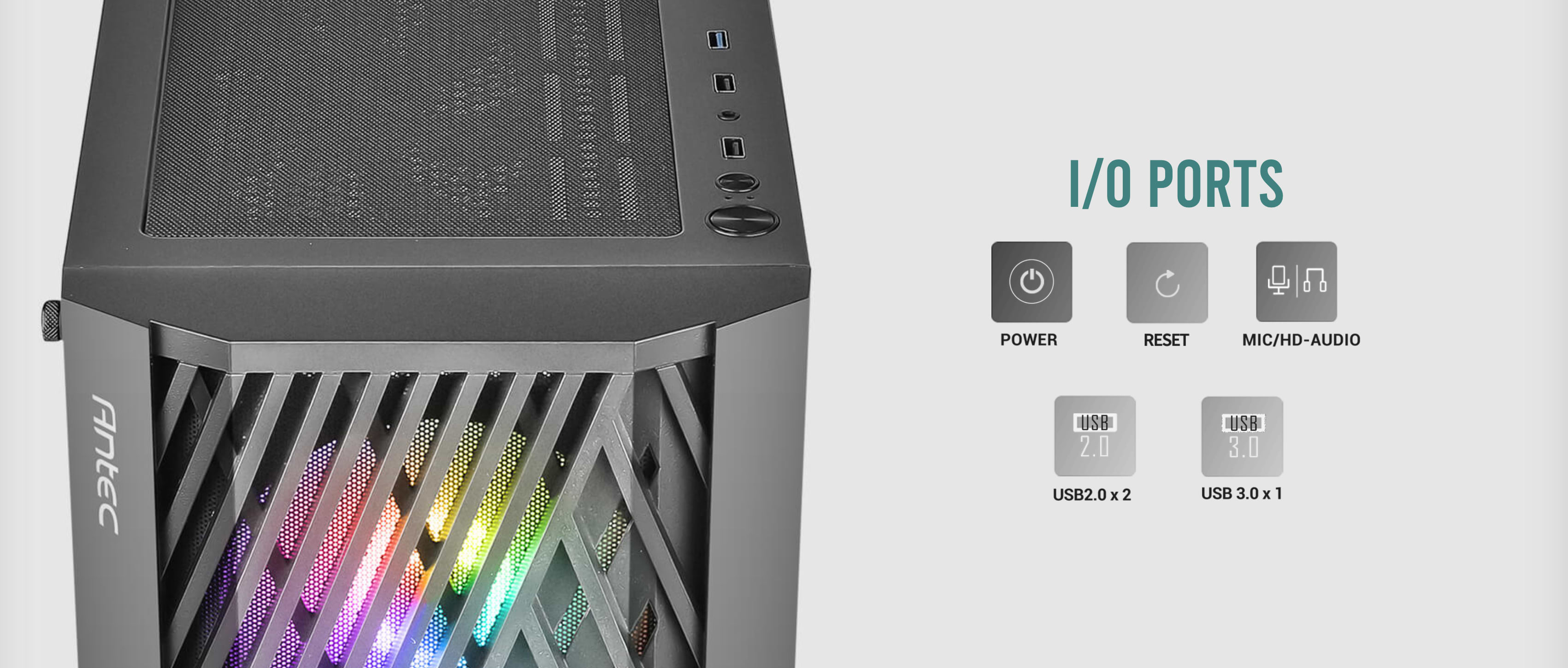 מארז מחשב Antec NX291 Enclosure - שנה אחריות ע"י היבואן