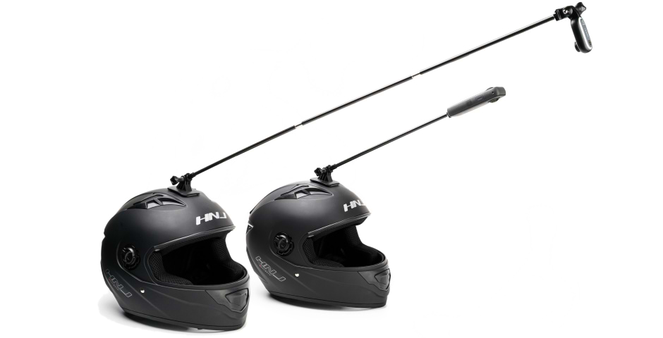 מוט סלפי חד קרן לקסדה Insta360 Unicorn Helmet Mount Carbon Fiber Mount - צבע שחור שנה אחריות ע"י היבואן הרשמי