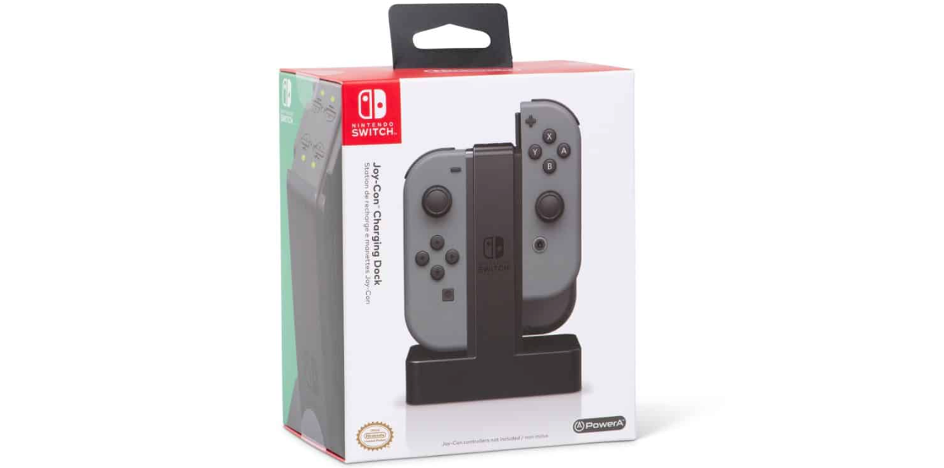 עמדת טעינה כפולה מהירה PowerA NSW Charging Dock לבקרי Joy Con - צבע שחור שנה אחריות ע"י היבואן הרשמי