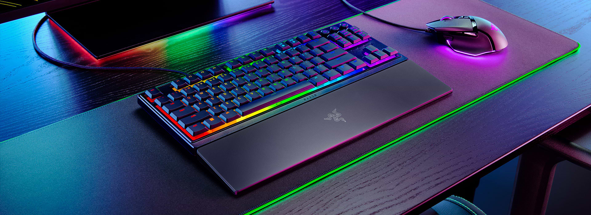 מקלדת חוטית Razer Ornata V3 Tenkeyless - צבע שחור שנתיים אחריות יבואן רשמי