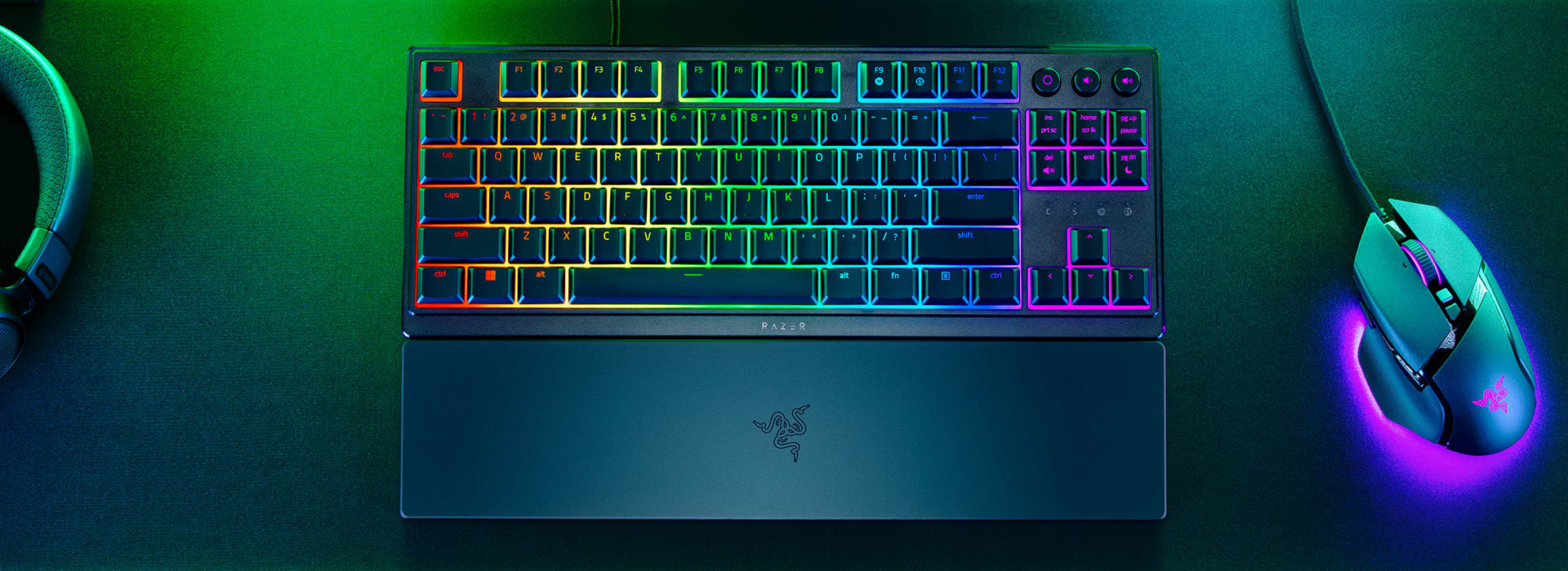 מקלדת חוטית Razer Ornata V3 Tenkeyless - צבע שחור שנתיים אחריות יבואן רשמי