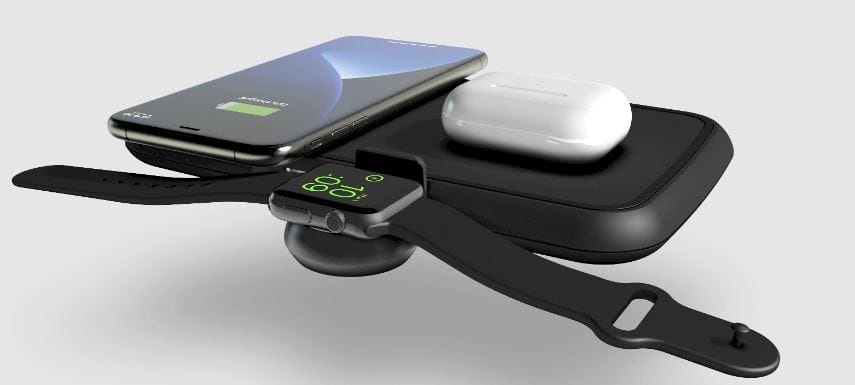 משטח טעינה אלחוטית ZENS Apple Watch USB A - צבע שחור שלוש שנות אחריות ע"י היבואן הרשמי