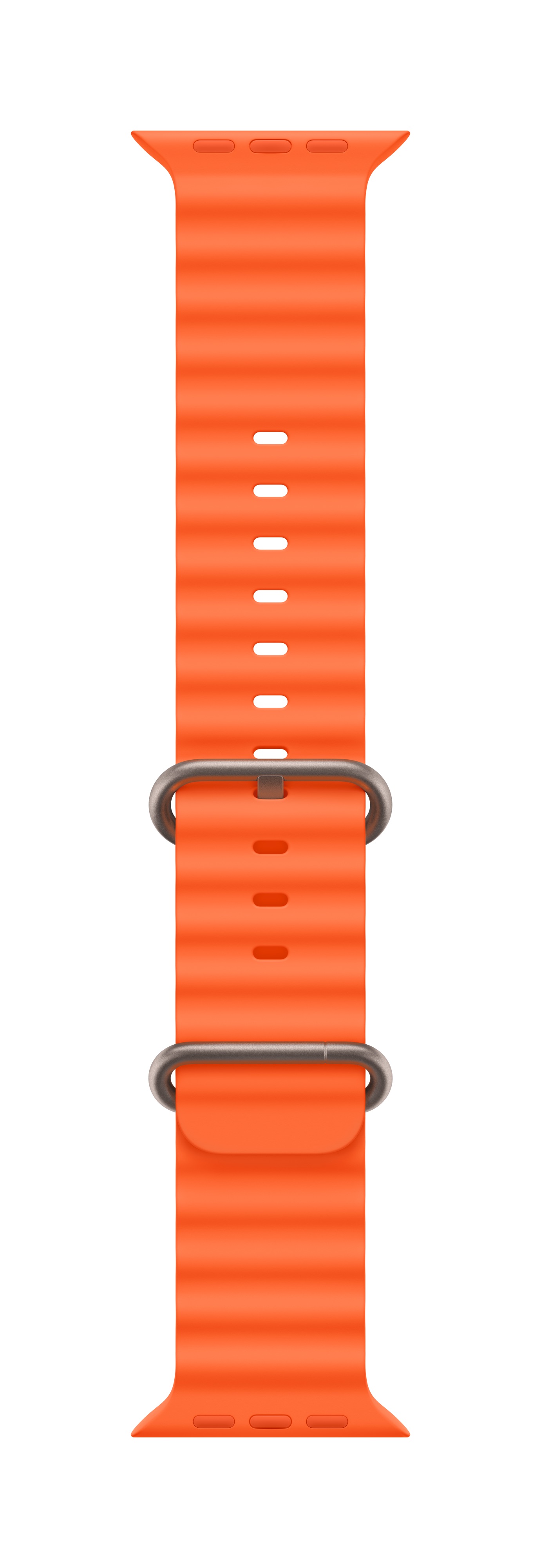 רצועת שעון Orange Ocean Band Apple Watch 49mm במידה One Size  צבע כתום - שנה אחריות ע״י יבואן רשמי