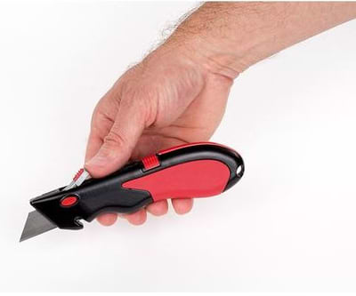 סכין רב שימושית עם מחסנית 4 יח מילוי מנגנון בטיחות מובנה Brightcom Varo kreator