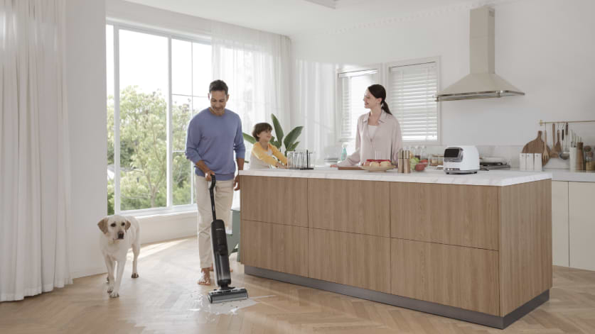 שואב ושוטף רצפות אלחוטי חכם Tineco Floor One S6 FlashDry - שנתיים אחריות ע"י היבואן הרשמי 