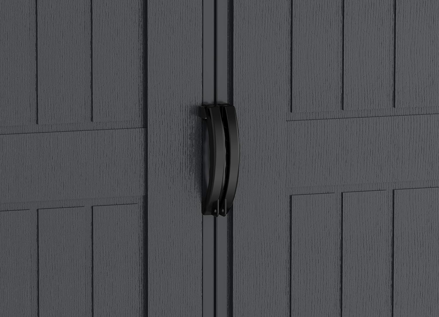 דלתות כפולות רחבות עם הכנה למנעול.