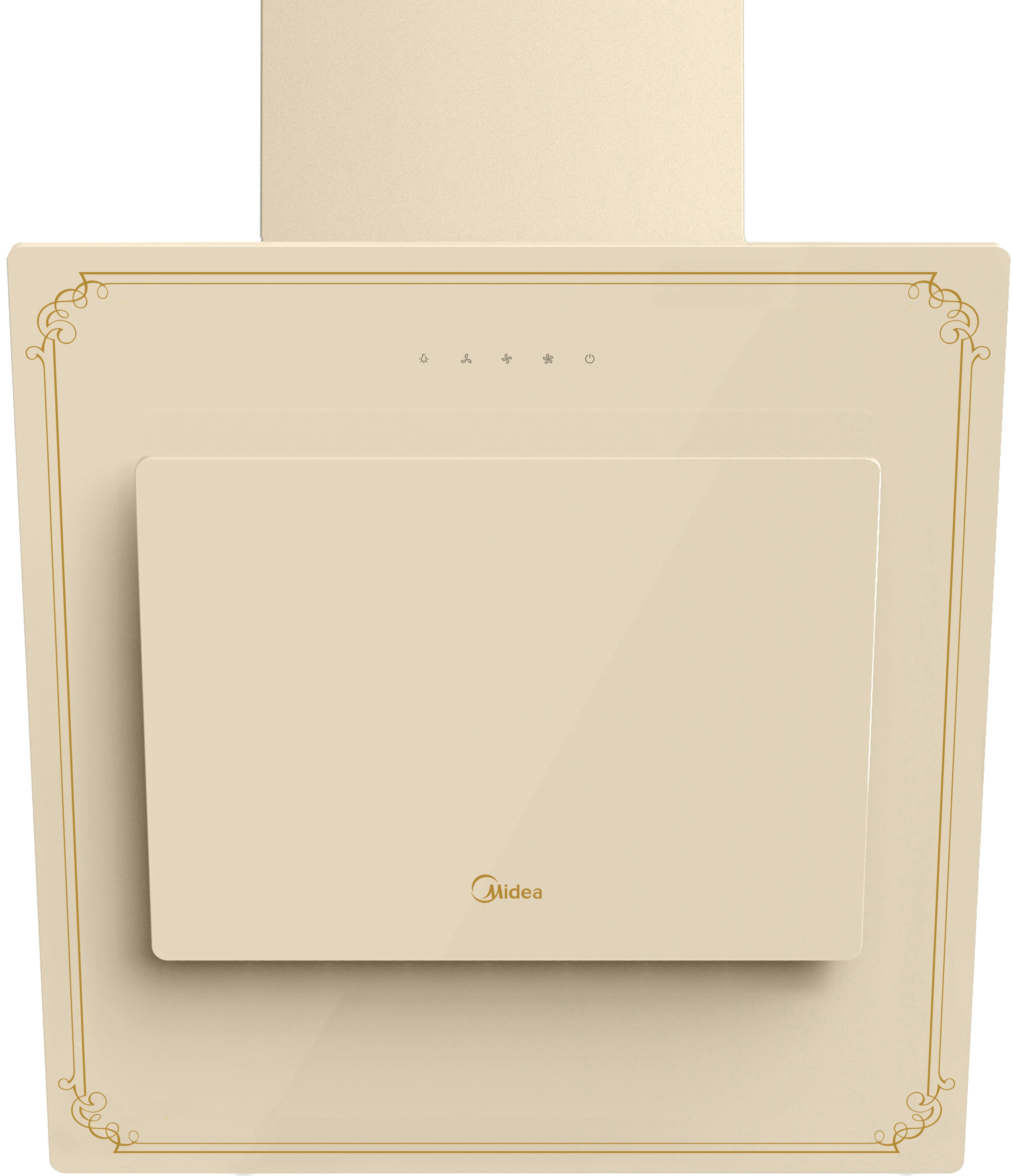 קולט אדים צמוד קיר 60 ס"מ Midea MH60J82ET24IB-IR 6536 - צבע שמנת אחריות ע"י היבואן הרשמי