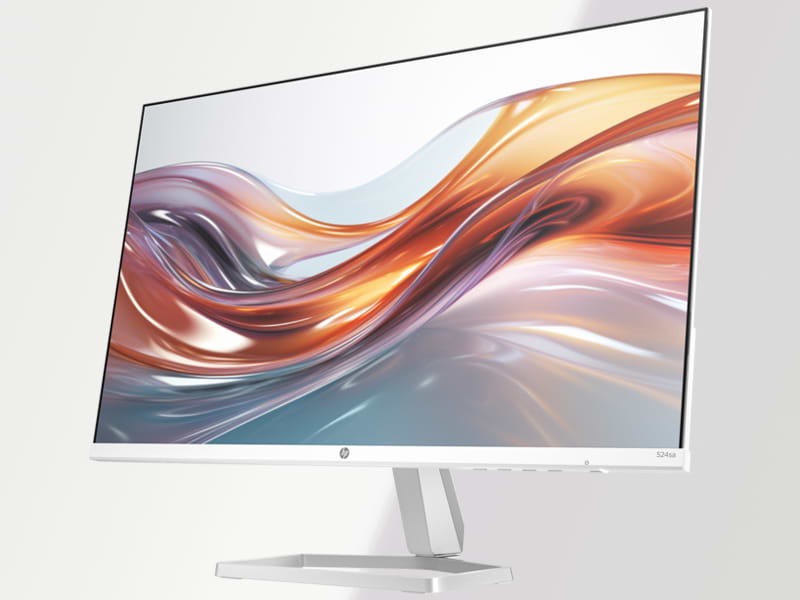 מסך מחשב 23.8'' HP Series 5 524sa IPS FHD 100Hz - צבע לבן שנה אחריות ע"י היבואן הרשמי