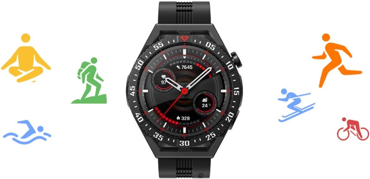 שעון חכם Huawei Watch GT 3 SE GPS 46mm - צבע שחור שנה אחריות ע"י היבואן הרשמי