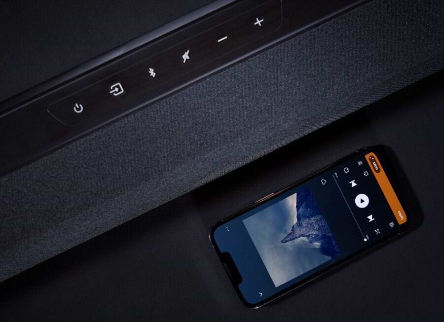 מקרן קול עם סאבוופר אלחוטי Polk Audio MagniFi Max AX 5.1.2 - צבע שחור שנה אחריות ע"י היבואן הרשמי