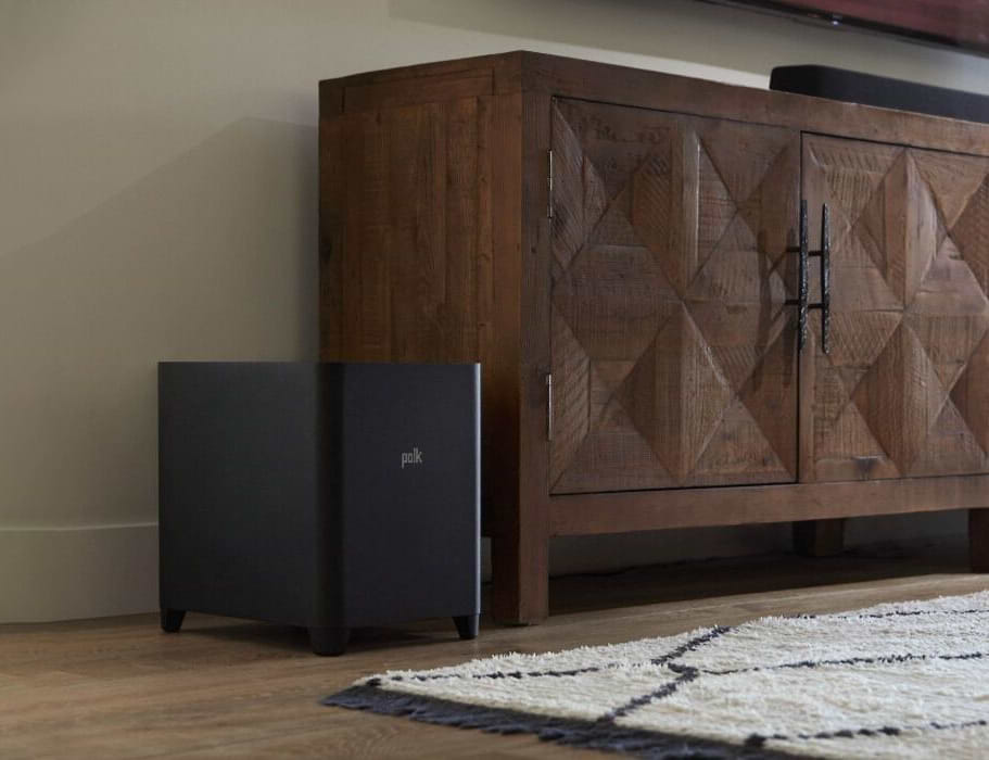 מקרן קול עם סאבוופר אלחוטי Polk Audio MagniFi Max AX 5.1.2 - צבע שחור שנה אחריות ע"י היבואן הרשמי