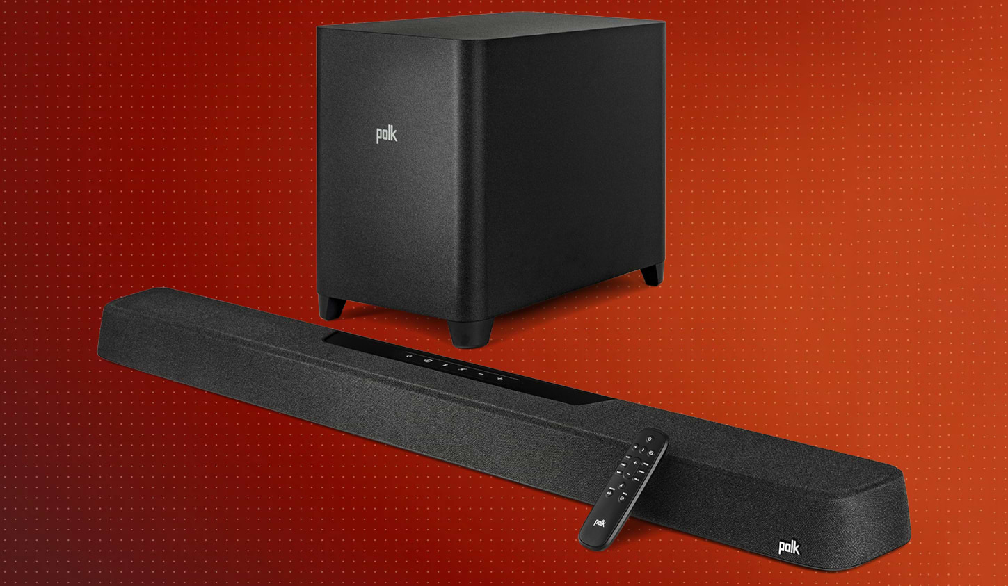 מקרן קול עם סאבוופר אלחוטי Polk Audio MagniFi Max AX 5.1.2 - צבע שחור שנה אחריות ע"י היבואן הרשמי