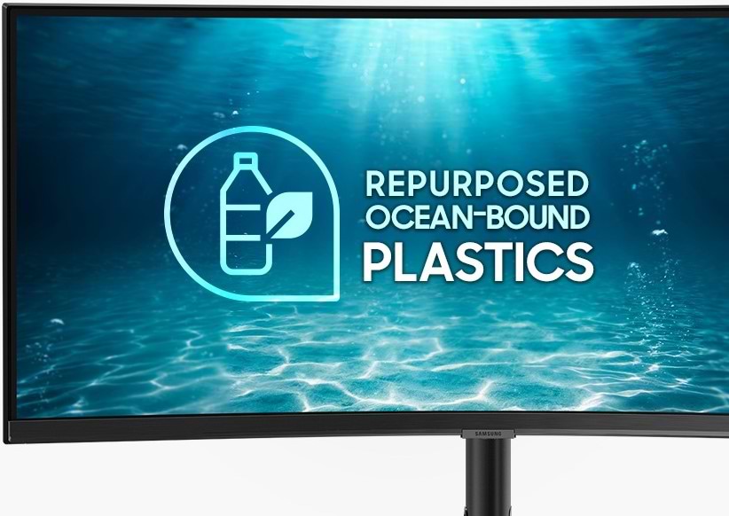 מסך מחשב עם רמקולים ומצלמה מובנית 34'' Samsung ViewFinity S6 S34C650VAM FreeSync VA UWQHD 100Hz - צבע שחור שלוש שנות אחריות ע"י היבואן הרשמי