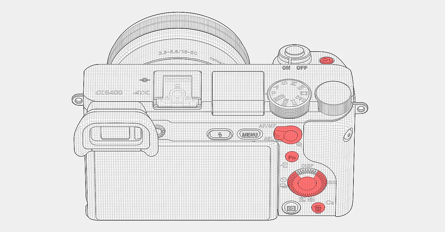 מצלמה דיגיטלית ללא מראה הכוללת עדשה Sony Alpha 6400 E PZ 16-50mm f/3.5-5.6 OSS - צבע שחור שלוש שנות אחריות ע"י היבואן הרשמי