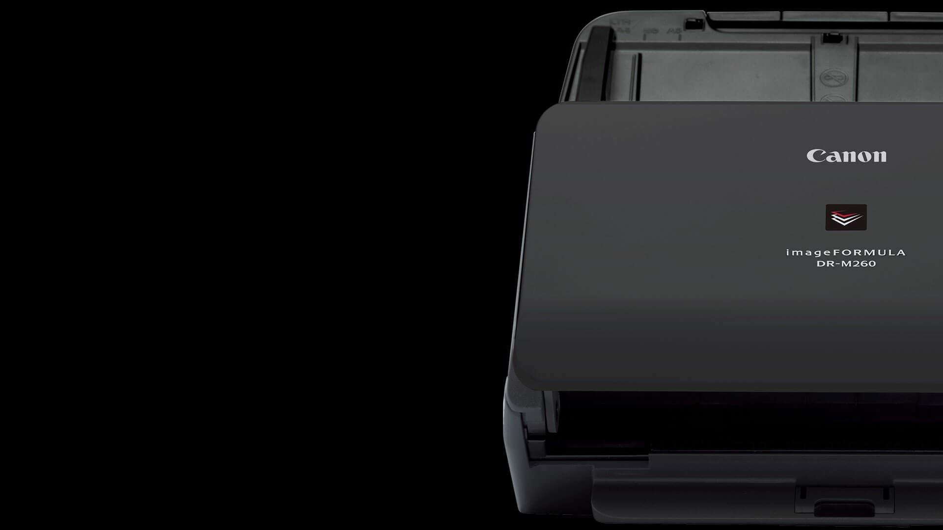 סורק דיגיטלי מקצועי Canon ImageFORMULA DR-M260 - צבע שחור אחריות לשנה ע"י היבואן הרשמי