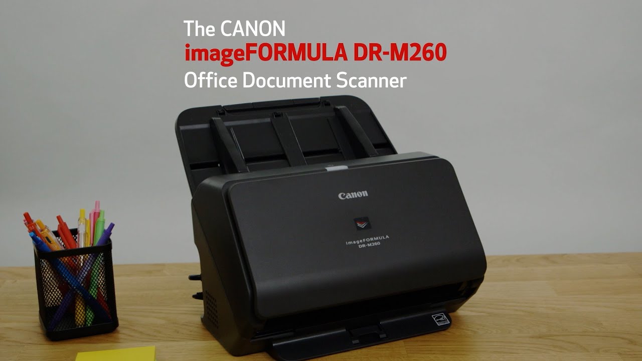 סורק דיגיטלי מקצועי Canon ImageFORMULA DR-M260 - צבע שחור אחריות לשנה ע"י היבואן הרשמי