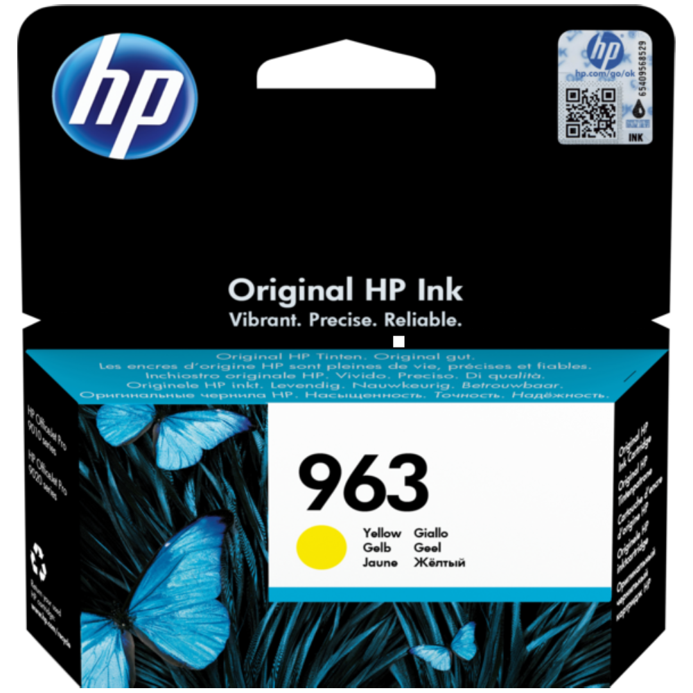 ראש דיו צהוב סדרה 963 HP3JA25A למדפסת דגם HP Officejet Pro 9010/9025