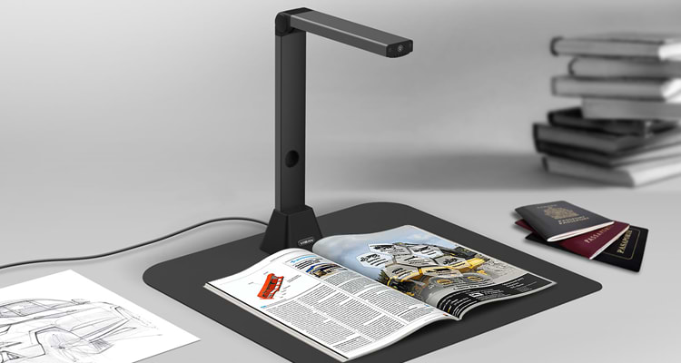 סורק שולחני נייד Canon Iriscan desk 5 Pro - בצבע שחור שנה אחריות ע"י היבואן הרשמי