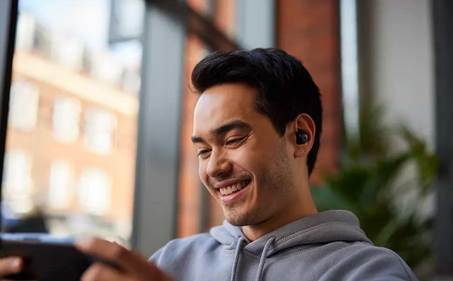 אוזניות גיימינג אלחוטיות JBL Quantum Air TWS - צבע שחור שנה אחריות ע"י היבואן הרשמי